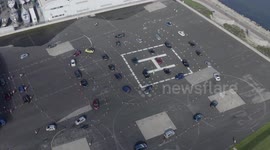 UK's largest drive-through flu vaccination clinic