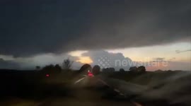 CONTAINS STRONG LANGUAGE - Active Thunderstorm chase with potential Funnel/Tornado - Stafford -13th June 2020