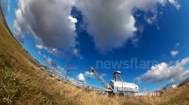 Clouds Time Lapse & Walking Dragline Museum