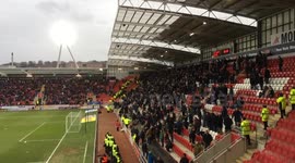 Millwall FC fans at Rotherham United away!