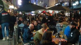 Last hurrah? London's West End rammed on Saturday night as revellers head out before possible tightening of restrictions