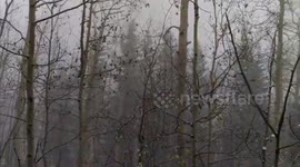 US: October Snow Arrives In Mountain Side Of Colorado