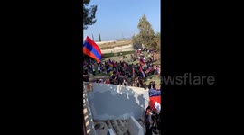 US: Thousands March To Turkish Consulate In Support Of Armenia In Los Angeles, CA