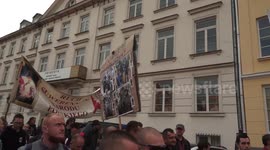 Protest against COVID pandemic masks restrictions in Warsaw, Poland
