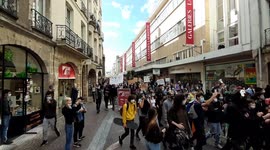 More than a thousand LGBT+ supporters march through Nantes