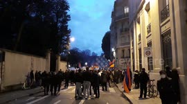 Armenian diaspora gather in Paris to protest Azeri aggression