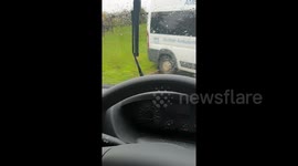 Newsflare Edit - Scottish man can't contain himself at 'Ambulambulance' spelling error