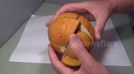 How to make a functioning and edible Halloween pumpkin Rubik's Cube