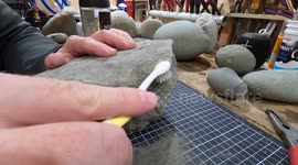 Fossil prep time-lapse: Revealing a 19-million-year-old hidden mystery fossil