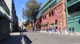 Boston Votes At Fenway Park
