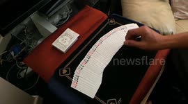 Guy shuffled a mix deck, and see what happen