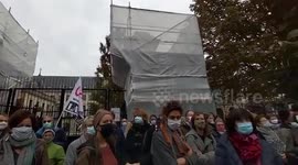 France pays tribute to teacher beheaded by extremist teenager