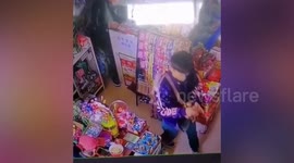 Cup of noodles blasts into air in shop in northern China