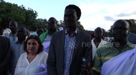 Jonglei State government visit UN camp after flooding in South Sudan