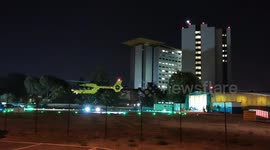 rescue helicopter in the night
