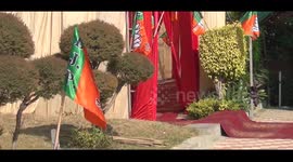 BJP state president OP Dhankar received the welcome ceremony