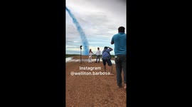 Next-level Brazilian gender reveal reaches new heights with airplane surprise