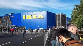 The new normal? Hundreds queue outside Ikea in London due to coronavirus safety measures
