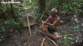 Build Outdoor King Bed From Clay or Mud By Ancient Skills