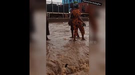 'Dilapidated, unsafe and unhealthy': Frustrated Nigerian man described badly flooded road in Lagos