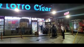 Store clerk shot in the abdomen