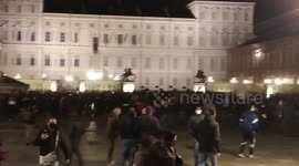 Protest in Turin(Italy) the moment jsut before police launch tearsgas without reason 26 October 2020, 20:48
