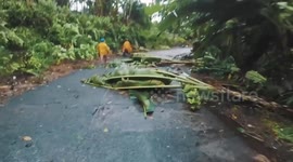 Rescue teams in Philippines clear debris after Typhoon Molave