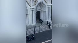 Armed police enter church after multiple stabbings in French city of Nice