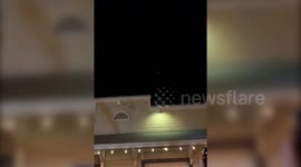 Crystal clear footage appears to show a UFO in the night sky