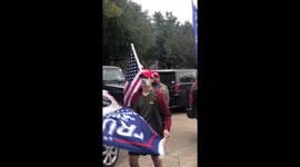 'All lives matter': Trump supporters crash Biden bus rally in Dallas