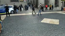 Taxi Drivers Block Barcelona, Spain, Demanding Financial Help
