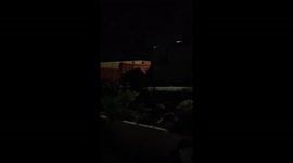 fireworks firing on Halloween before lockdown