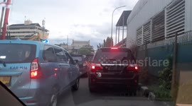 Kemacetan di jalan D.I Panjaitan, Jakarta Timur