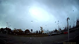 Timelapse shows wall of snow descending upon Toronto