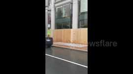 American businesses boarded up ahead of election day