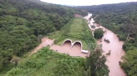 Highway worker killed after flash flood fills road tunnel in Thailand