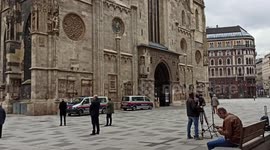 Morning scenes after terror attack in Vienna