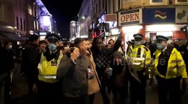 London's Soho packed as revellers enjoy final pints before England's second lockdown