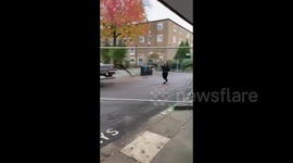 Students pull down 'lockdown' fences at Manchester University