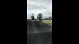 Guy Trying Skate Boarding For The Very First Time, Hilarious Fail
