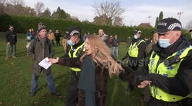 Scuffles at anti-lockdown protest in sleepy Cotswold town of Stroud