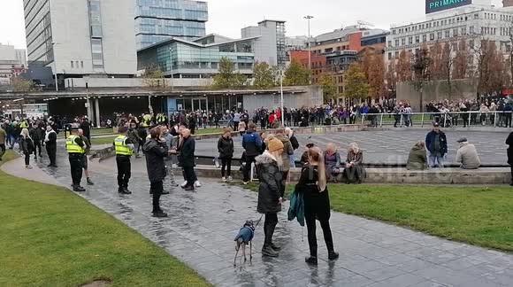 Anti lockdown Protest Manchester