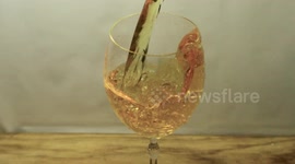 a glass of wine
