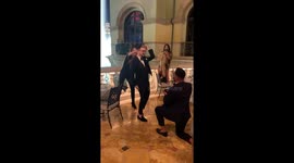 Double Engagement: Partners surprise each other with proposals.