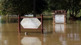 Floods submerge 900-year-old temple In Thailand