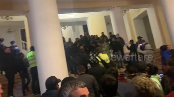 Protesters storm Yerevan government buildings