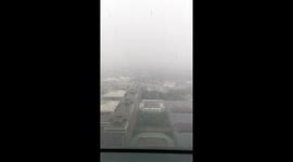 Fog blankets Manila as Typhoon Vamco approaches