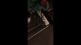 Girl Slipped Badly While Attempting Sliding Down The Railing