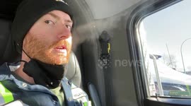 Man goes viral using cold weather to simply show effectiveness of face masks