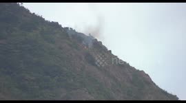 Hong Kong Government Flying Service helicopter puts out fire on flanks of Kowloon Peak twice in two weeks